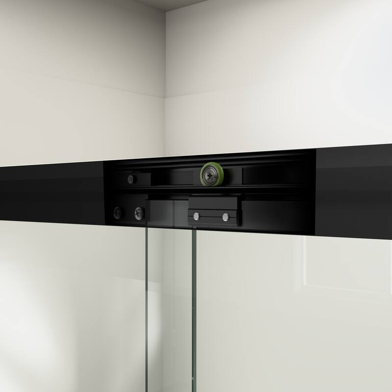 Anmytek 60x72 in Semi-frameless Double Sliding Shower Door