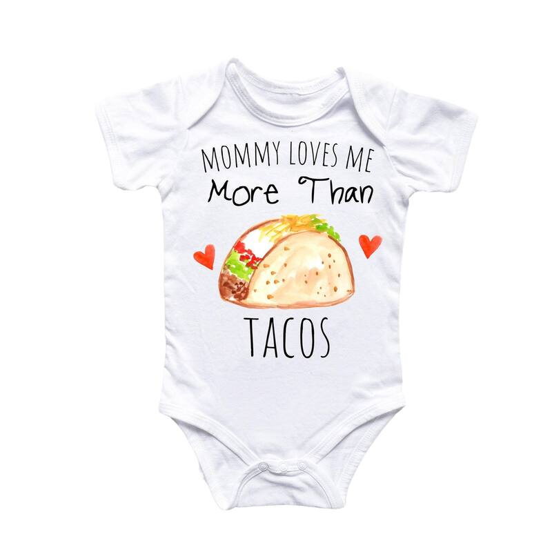 Taco Love - Baby Boy Girl Clothes Infant Bodysuit Funny Cute Newborn - Natural - Newborn