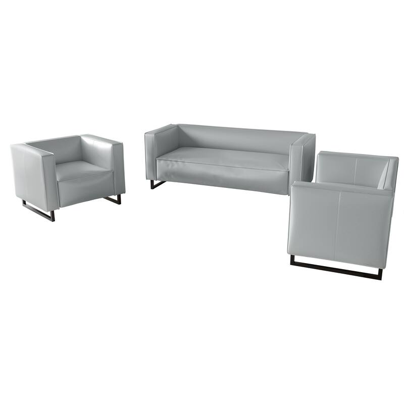 CraftPorch Mid Century Modern 3- Pieces Upholstered Living Room Set