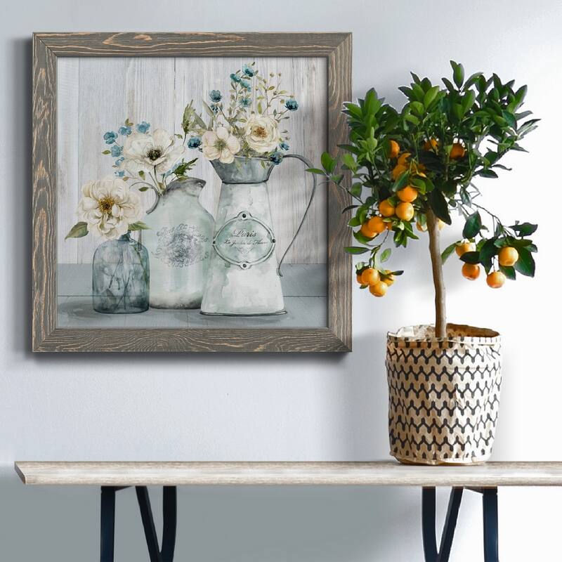 French Garden Flowers I-Premium Framed Canvas - Ready to Hang