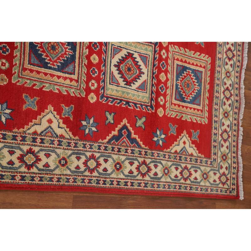 Traditional Kazak Runner Rug Hand-Knotted Wool Carpet - 2'9" x 10'0"