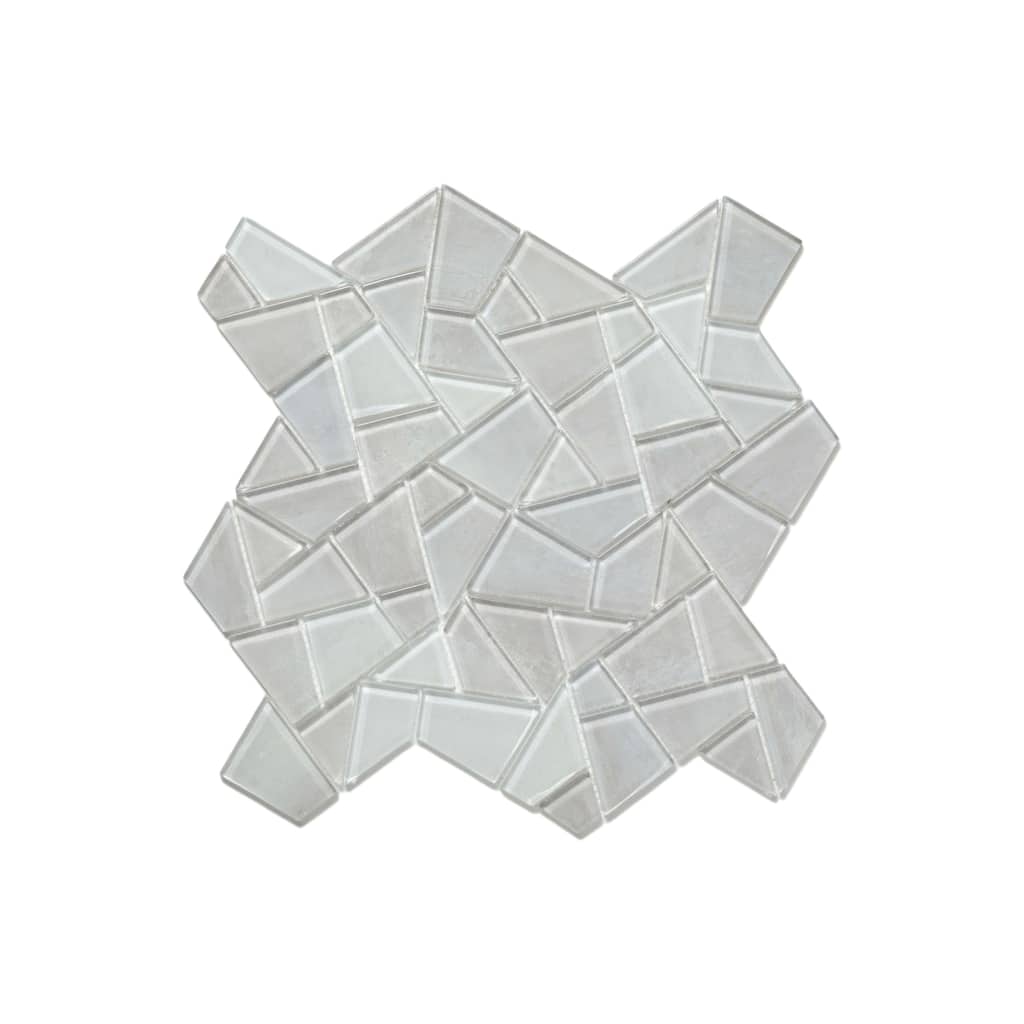 Cruz Bay Studio BG19 Medley - 11" x 11" Block Random Wall Tile - - Glacier Gloss