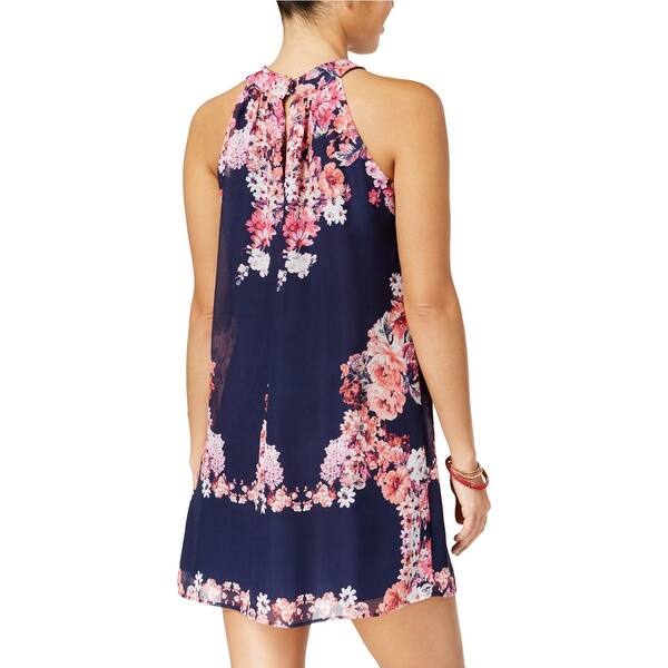 Shop Crystal Doll Womens Juniors Casual Dress Floral Print Chiffon