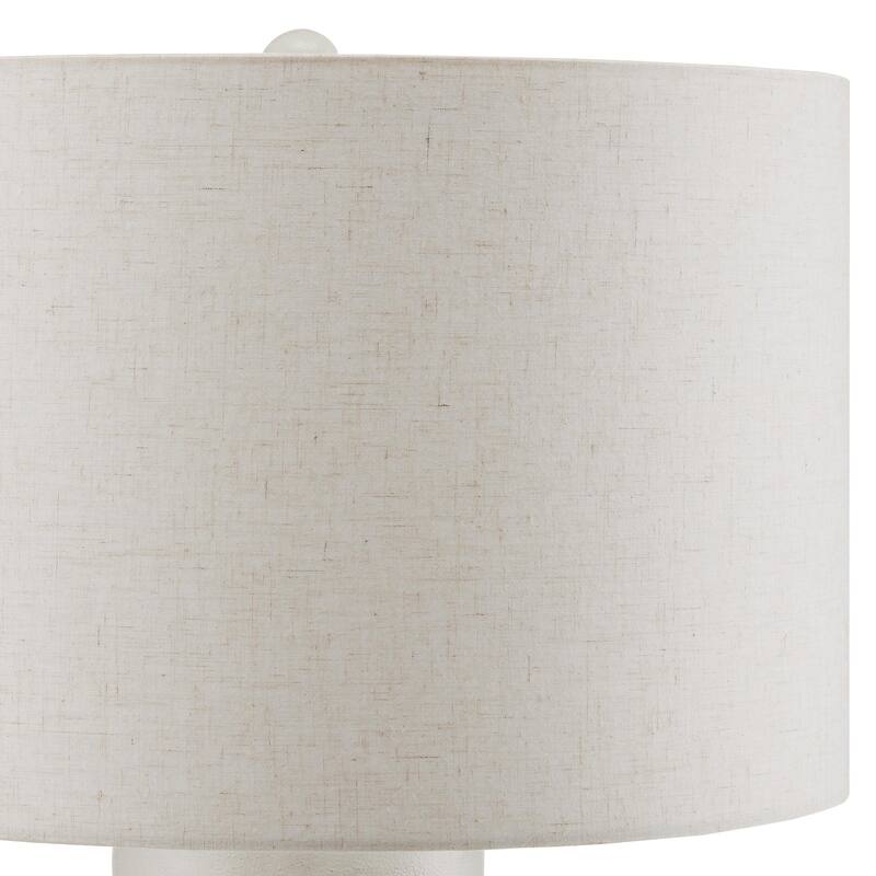 Currey & Company Linz White Table Lamp - 29.25"h x 18"dia