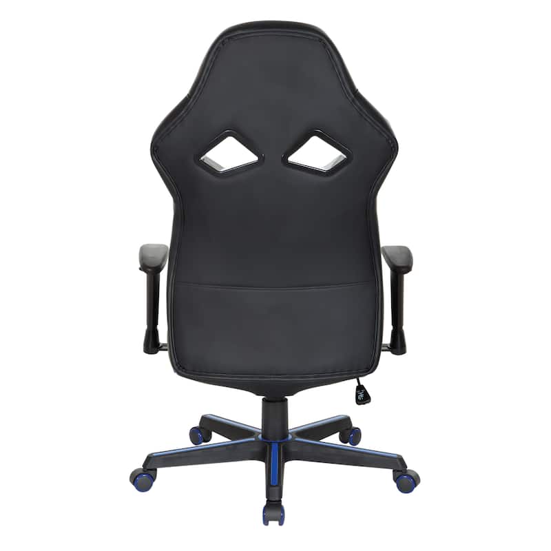 Vapor Gaming Chair in Faux Leather with Color Accents
