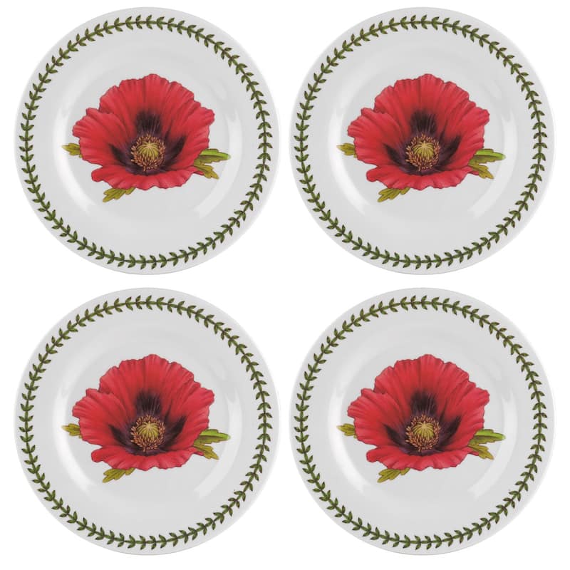 Portmeirion Botanic Garden Set of 4 Salad-Dessert Plates - 8 in