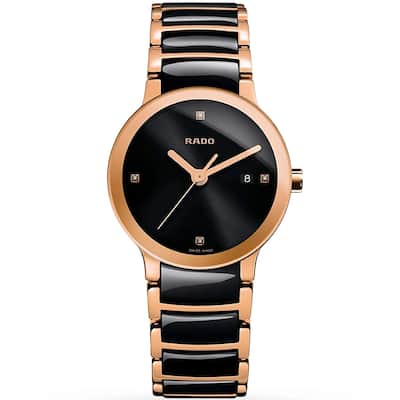 Rado Women's Centrix Jubile Black Dial Watch - R30555712 - 6 (36)
