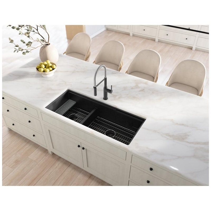 Elkay ELXULB4522W Quartz Luxe 45" Undermount Double Basin Quartz