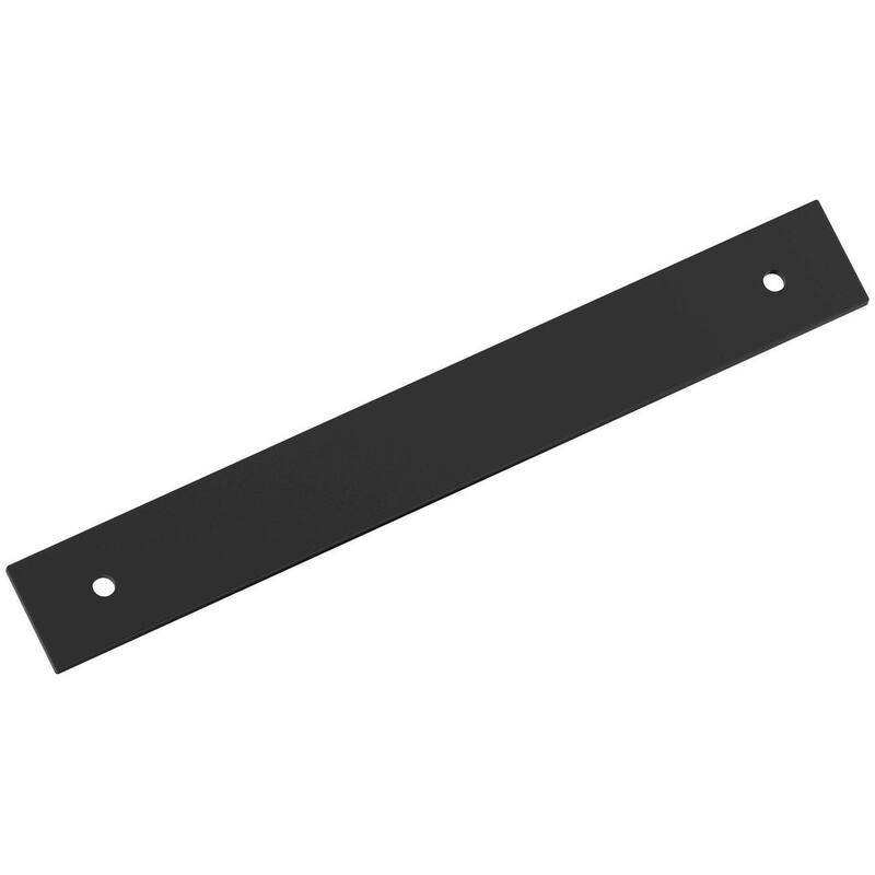 Amerock BP37764 Ladera 7-5/8" Backplate for 6-5/16" Center to Center - Matte Black