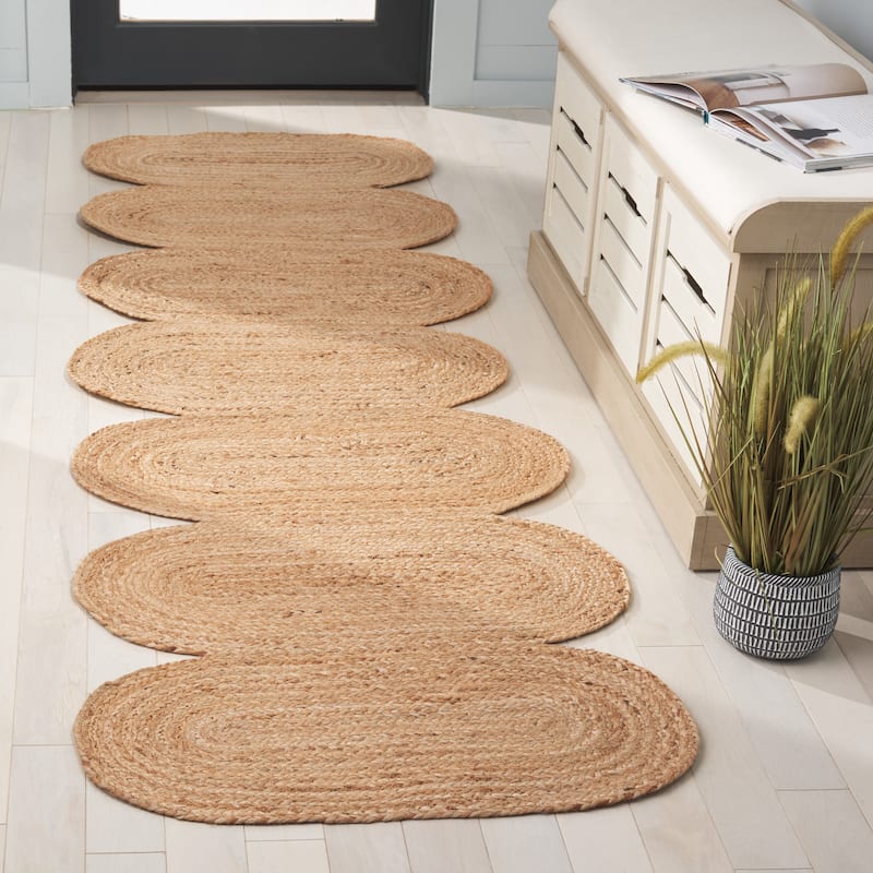 SAFAVIEH Hand-Woven Natural Fiber Aretha Casual Jute Rug - 2'3" x 8' Runner - Natural