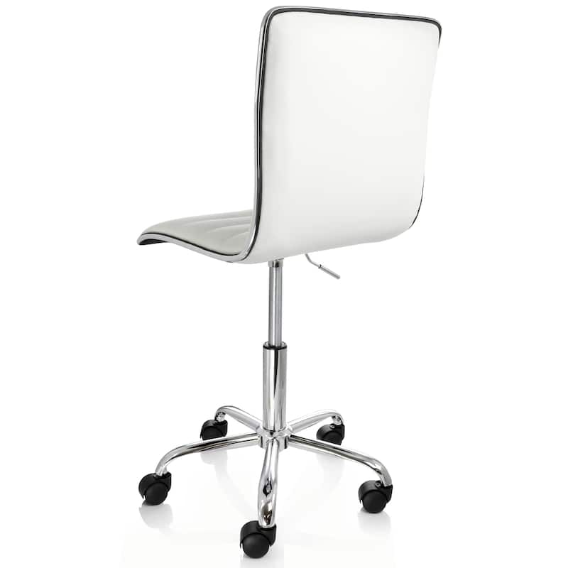 Faux Leather Adjustable Rolling Office Chair - 29.3-34 Inches