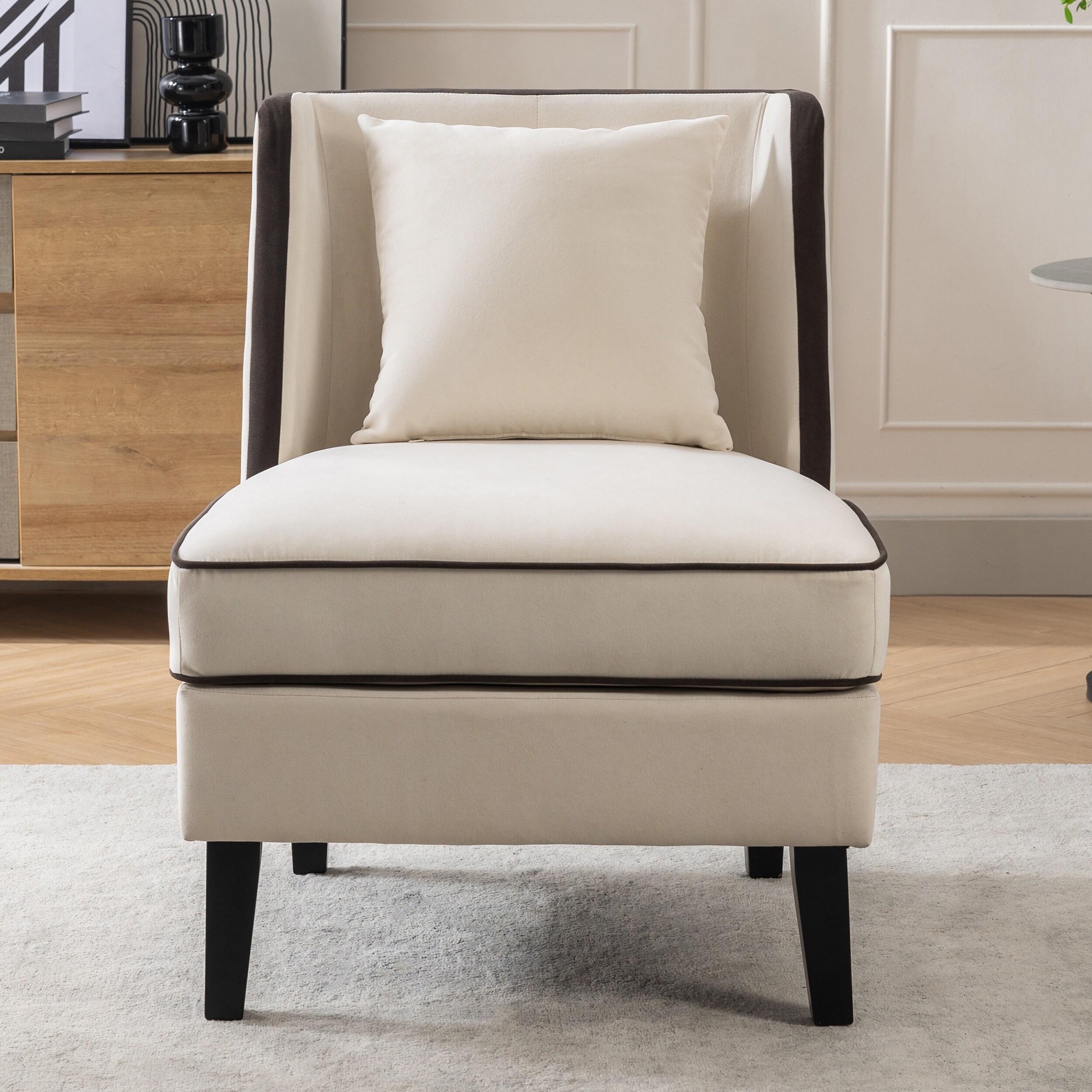 Cream reading chair clearance