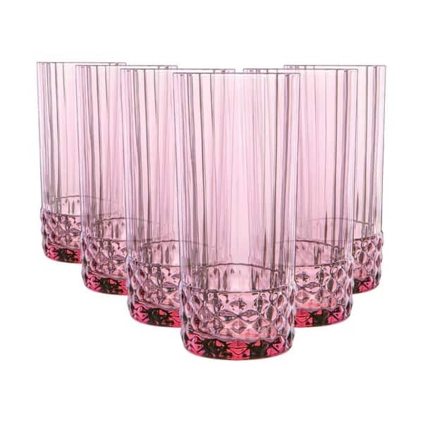 Lot de 6 verres à long drink série Bormioli Rocco Line - Qualité