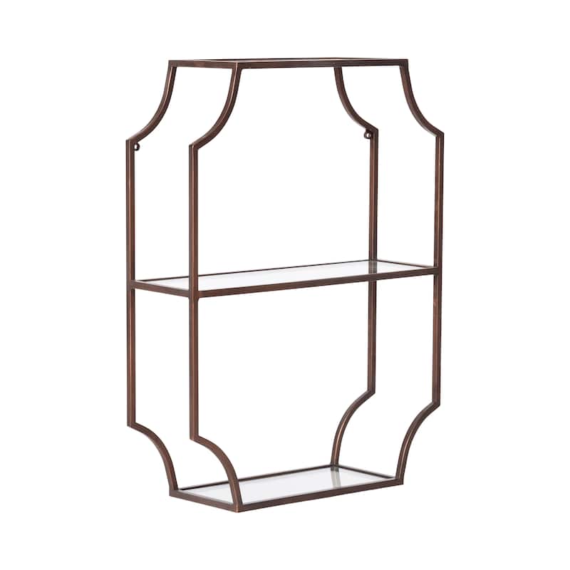 Kate and Laurel Ciel Metal Wall Shelf