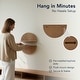 preview thumbnail 3 of 5, Brown Boho Arched Lunar Ledges 2 Piece Floating Wall Shelf 12x6 - 6.62" H x 11.75" L x 5" D