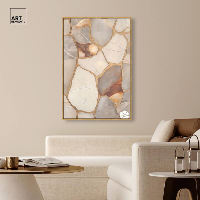 Textured Earthy Tones I Canvas by Art Remedy