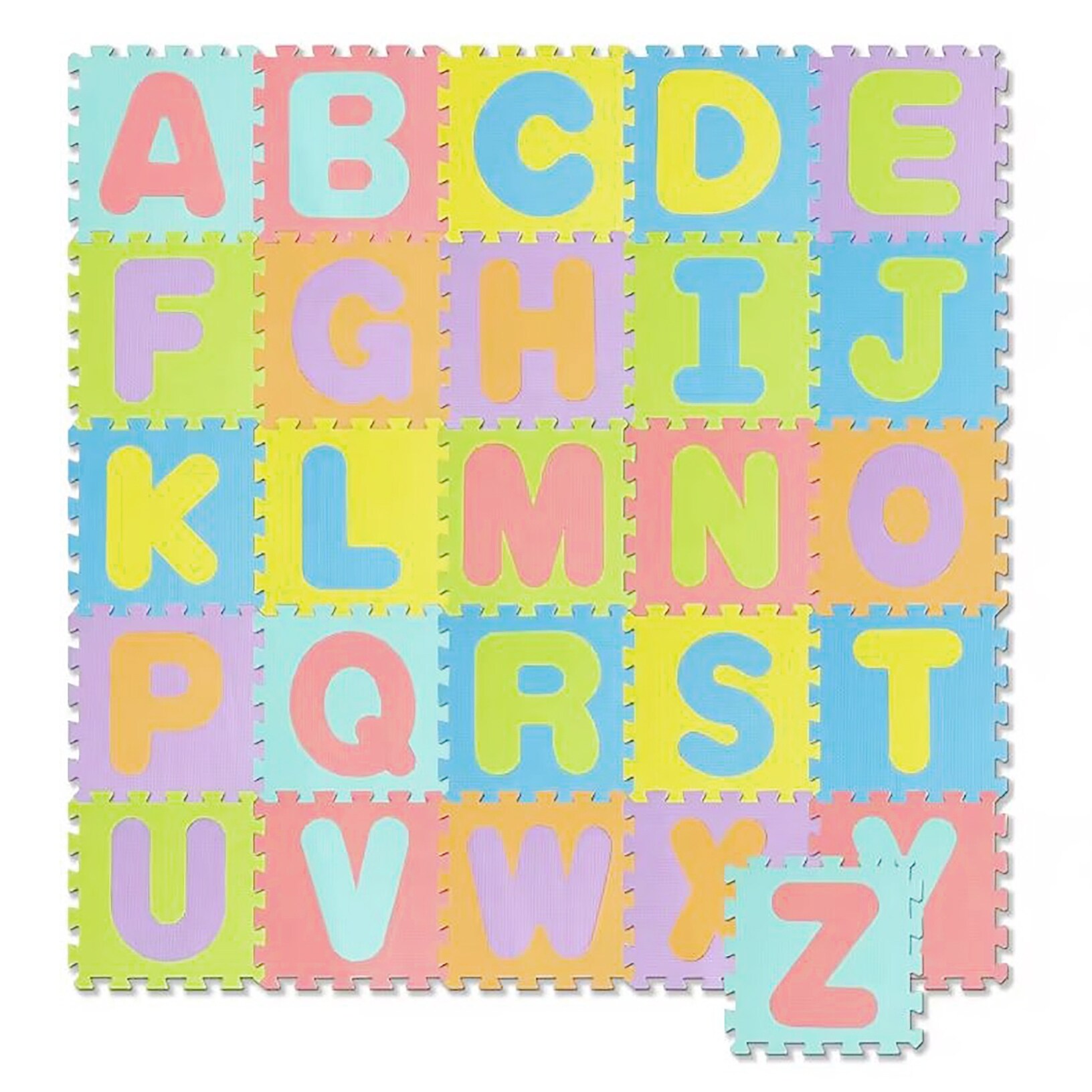 26 Piece Set Large Alphabet Foam Educational Learning Colorful Puzzle Tiles Mat Set Multicolor 26 Pieces On Sale Bed Bath Beyond 40730154