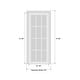 preview thumbnail 24 of 23, Interior Solid French Door / Mela 0755 Painted White / Single Regular Panel Frame Handle / Bathroom Bedroom Modern Doors