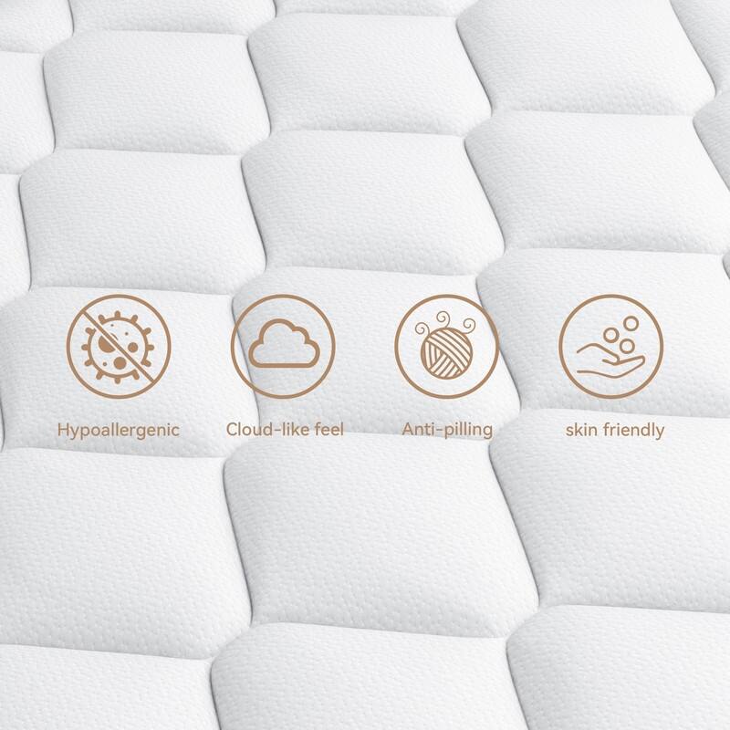 SweDrea 12 in. Firm Gel Memory Foam Mattress with CertiPUR-US and Oeko-TEX , Featuring Bamboo Charcoal Absorption.