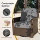 preview thumbnail 18 of 24, 5-Piece Outdoor Rattan Seating Set with Swivel Chairs & Coffee Table