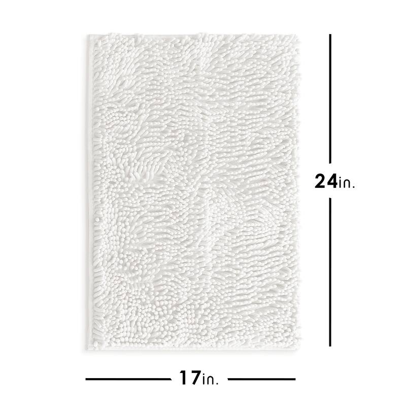Empyrean Non-Slip Super Plush Chenille Bathroom Rugs