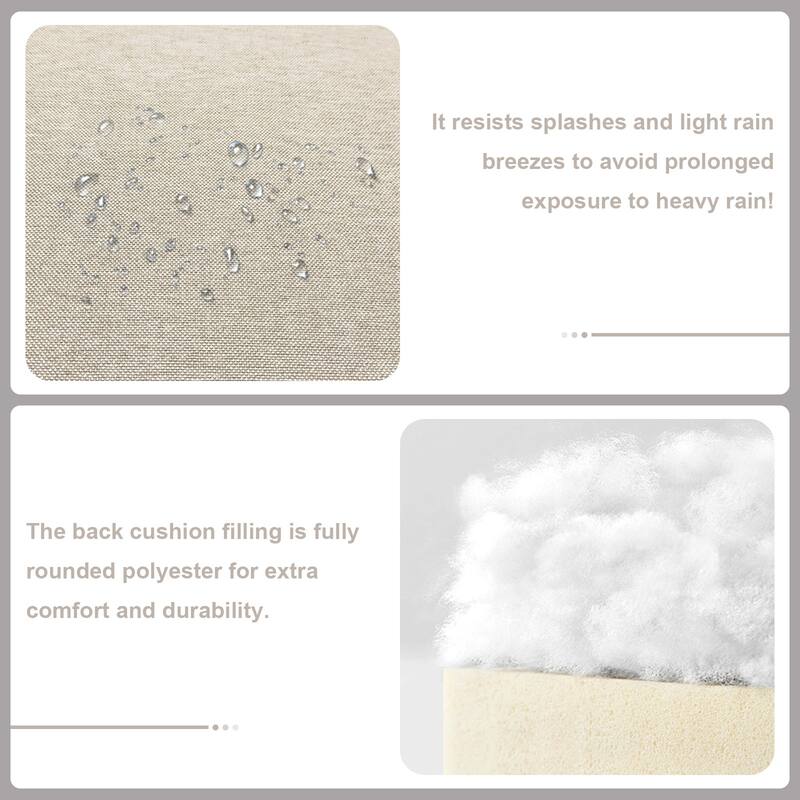 Gymojoy Wicker Swivel Glider Chair with 4 inch Olefin Cushions