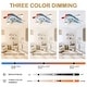 preview thumbnail 7 of 10, 26In Cartoon Aircraft Flush Mount Ceiling Fan, 6-Speed Dimmable Light with Remote and APP Control for Kids Room