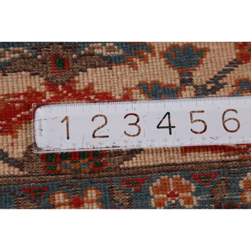 Ivory Floral Kazak Oriental Accent Foyer Rug Handmade Wool Carpet - 2'0"x 3'0"