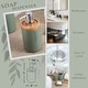 preview thumbnail 3 of 51, Elegant Soap Dispenser - Polyresin and Bamboo Design, Refillable Liquid Pump - 3 L x 3 W X 7 h