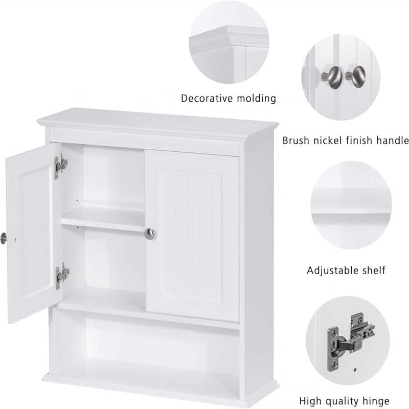 Bathroom Cabinet Wall Mounted - 7.48"D x 21.5"W x 24"H