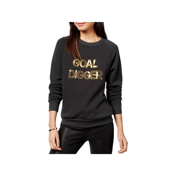 Shop Bow Drape Womens Juniors Goal Digger Sweatshirt Athleisure