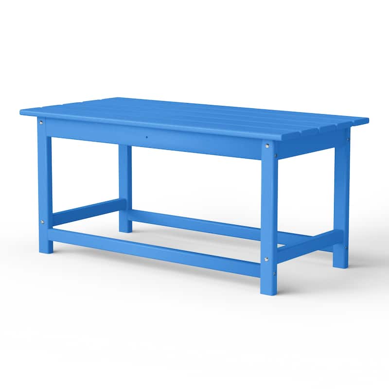 Laguna Hdpe All Weather Outdoor Patio Rectangular Coffee Table