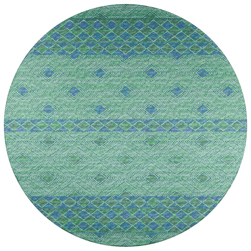 Indoor/ Outdoor Addison Yuma Geometric Southwest Washable Rug