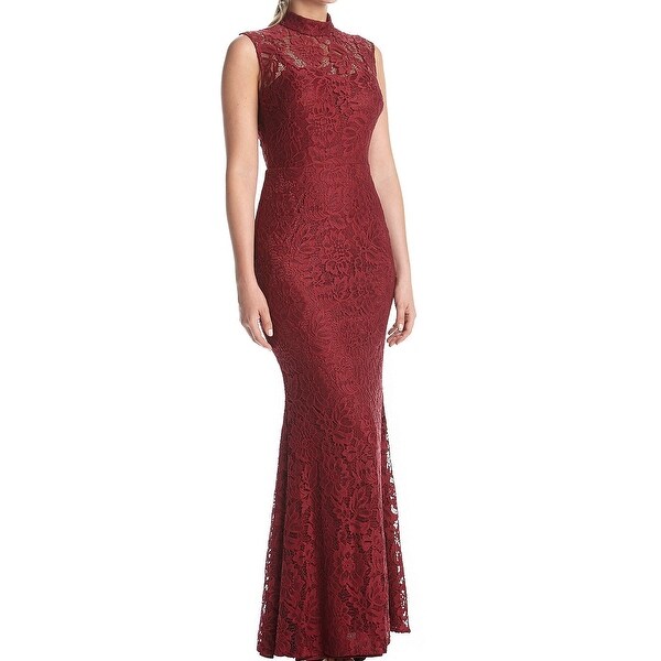 betsy and adam red lace dress