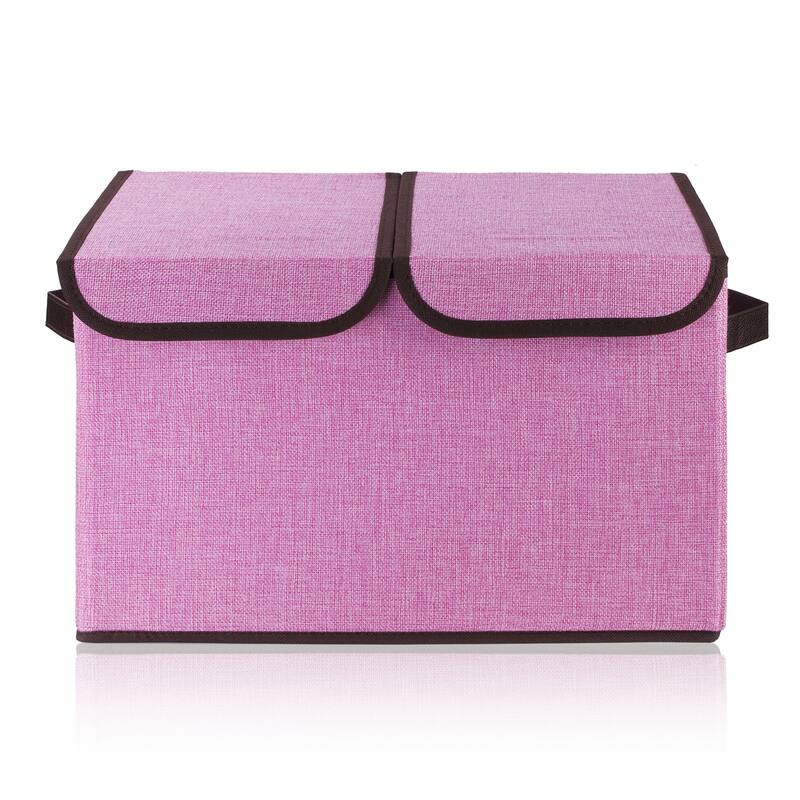 Enova Home Collapsible Storage Bins with Cover Set of 3