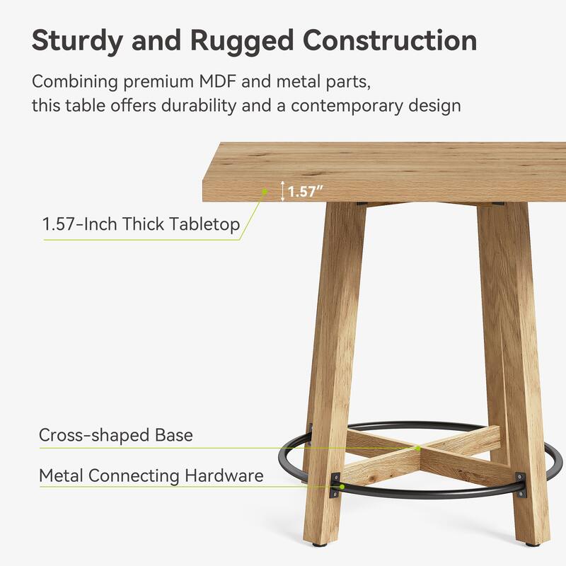31.5-Inch Square Dining Table