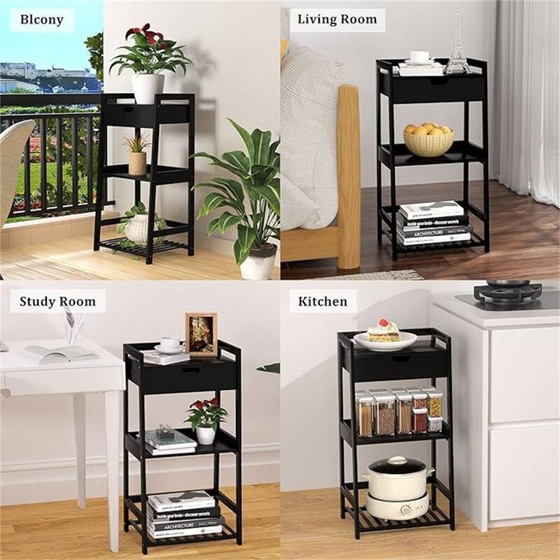 3 Tier Ladder Shelf - 11.8"D x 16.5"W x 31"H