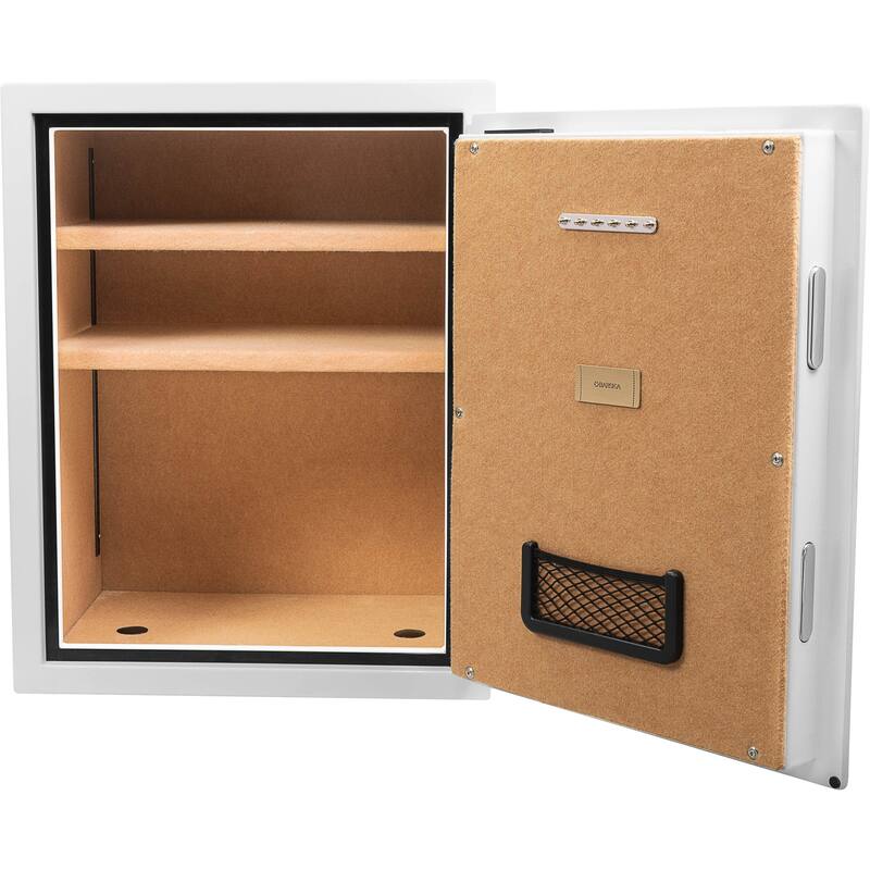 4.48 Cubic Ft Biometric Fireproof Safe, White