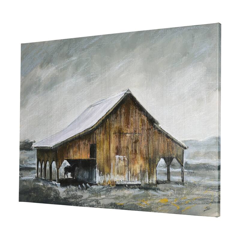 Old Barn III (40 x 30) Canvas Art Print