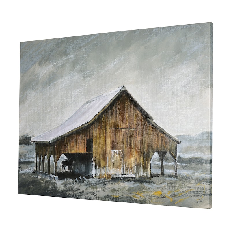 Old Barn III (56 x 42) Canvas Art Print