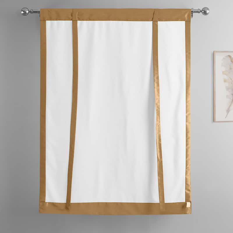 Exclusive Fabrics Vintage Textured Faux Dupioni Silk Tie-Up Window Shade (1 Panel)