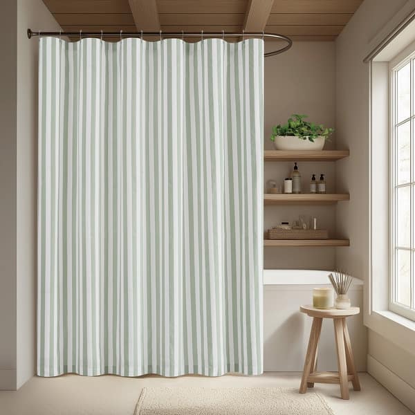 Brooklyn Loom Levi Stripe Shower Curtain