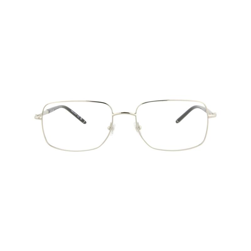 Montblanc Square-Frame Metal Optical Frames - Silver Silver Transparent - Silver