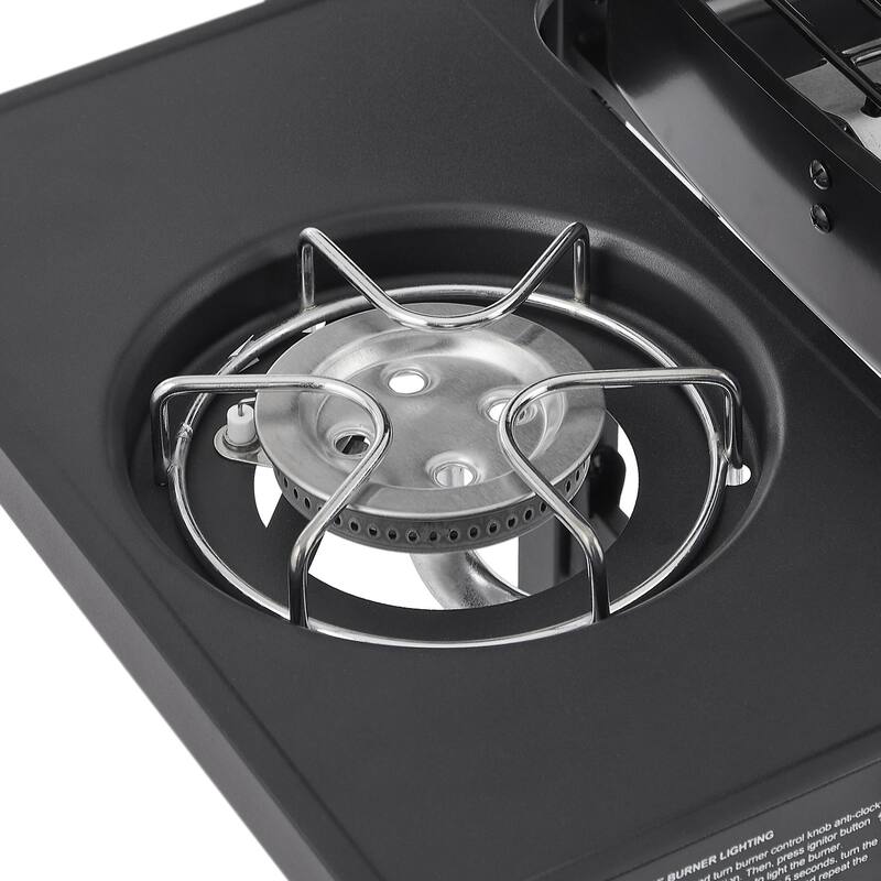 GDF Studio - Ridgewell Outdoor Propane Gas Grill with Side Burner