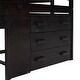 preview thumbnail 34 of 58, Versatility Twin Size Wood Loft Kids Bed with Cabinet,Drawers,Shelf