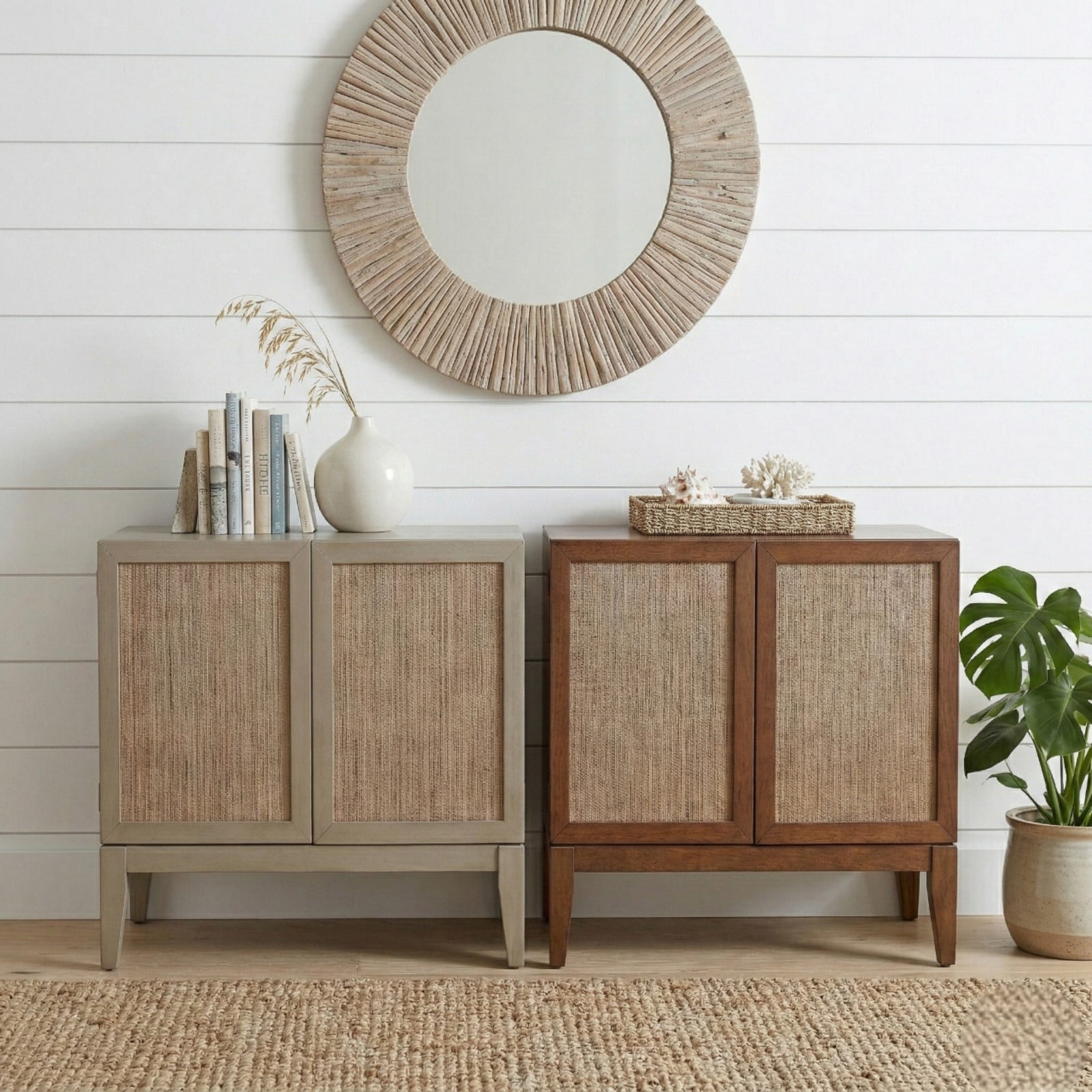 Deria 2-Door Cabinet - Walnut