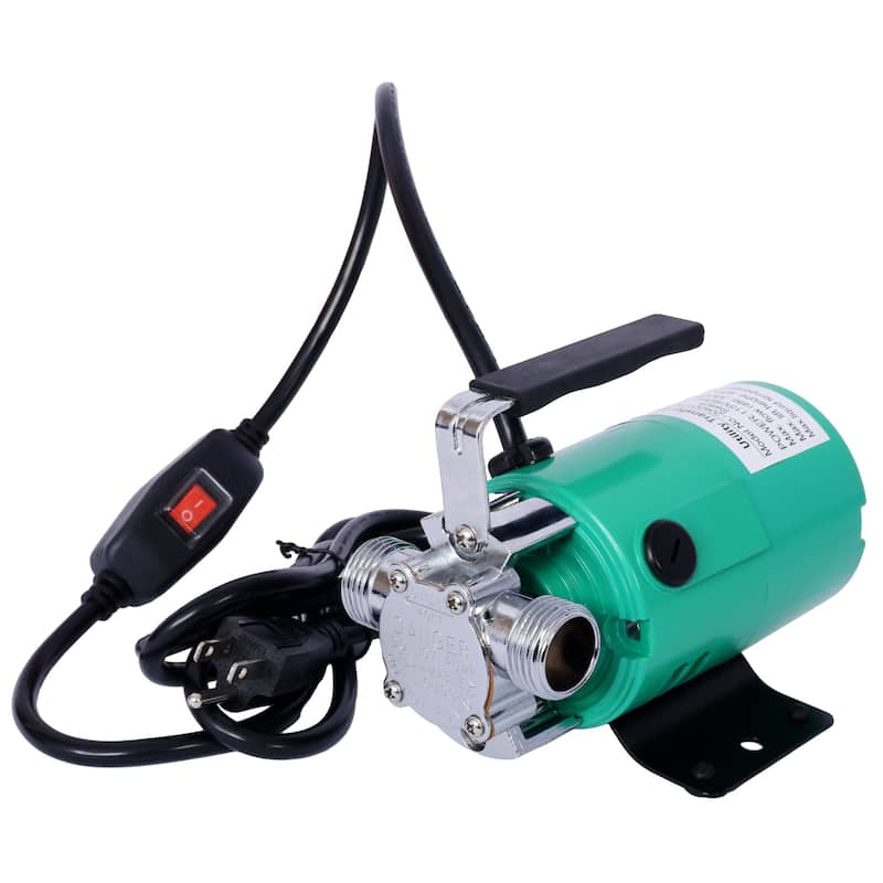 Water Transfer Pump, 115V 330 Gallon Per Hour Portable Electric Utility Pump and 6' Water Hose Kit - Remove Water From Garden