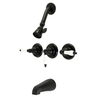Kingston Brass KB233ALAB Victorian Three-Handle Tub And Shower