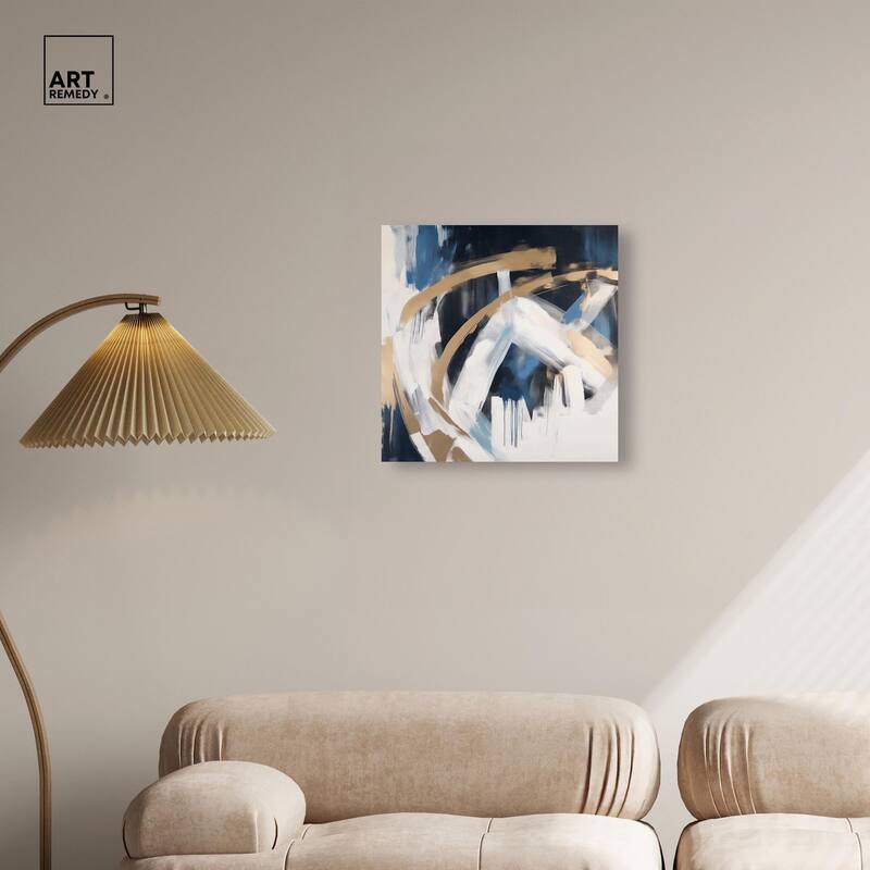 Golden Vortex II Canvas by Art Remedy, Gallery Wrapped
