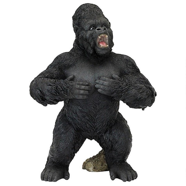 25" Large Jungle Great ape Indoor/Outdoor Garden Statue - N/A